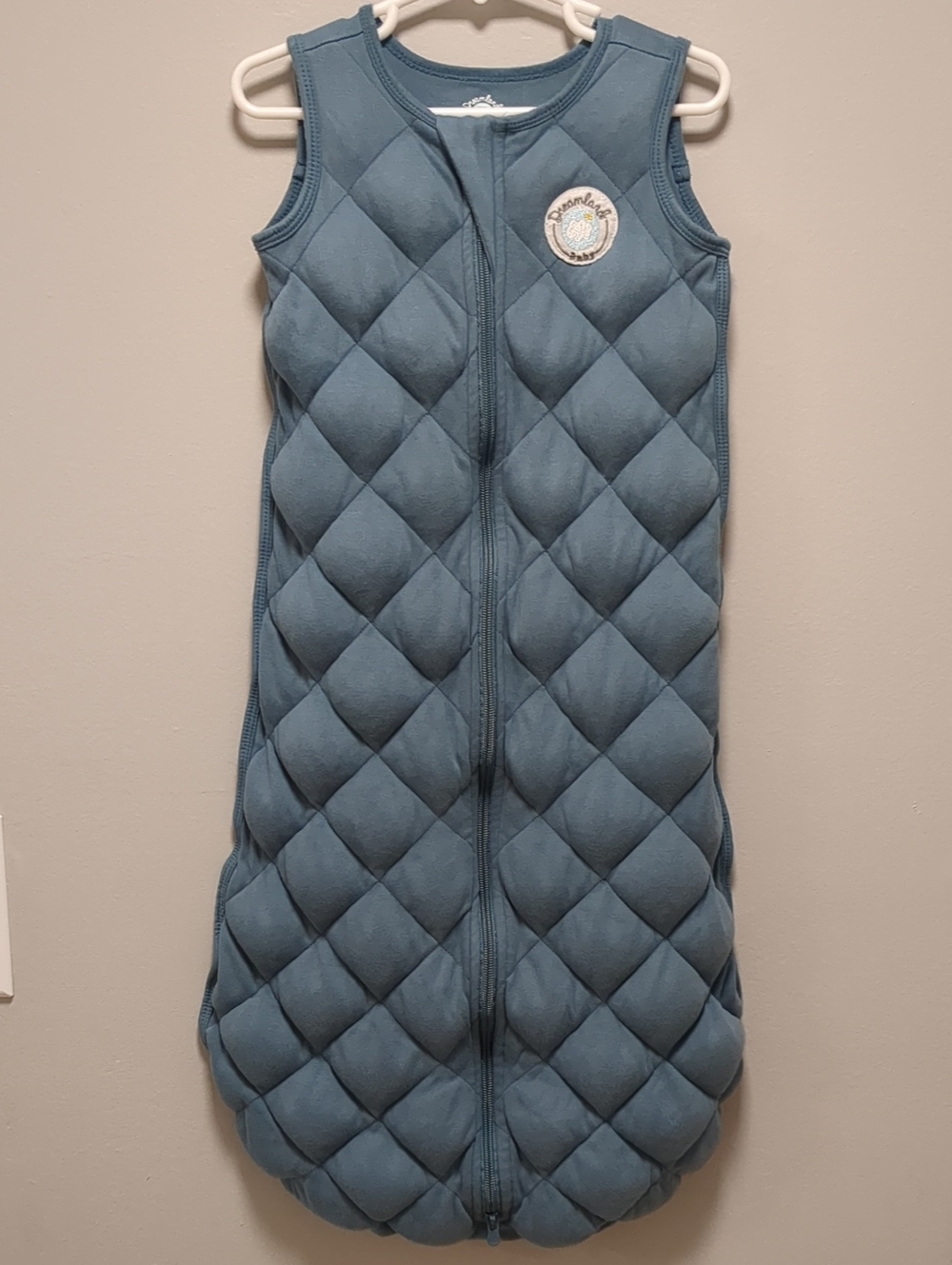 Blue Quilted Kids Sleep Sack - Cozy Sleeveless Pajama